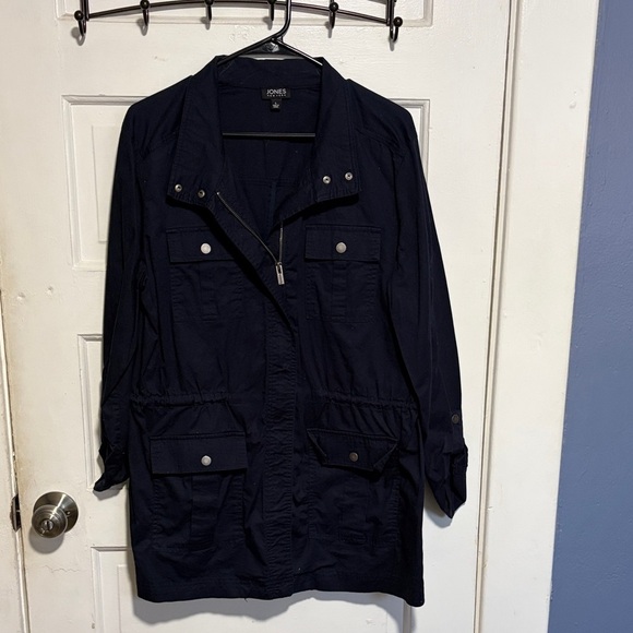 Jones New York Jackets & Blazers - Jones New York Dark Blue Utility Jacket
